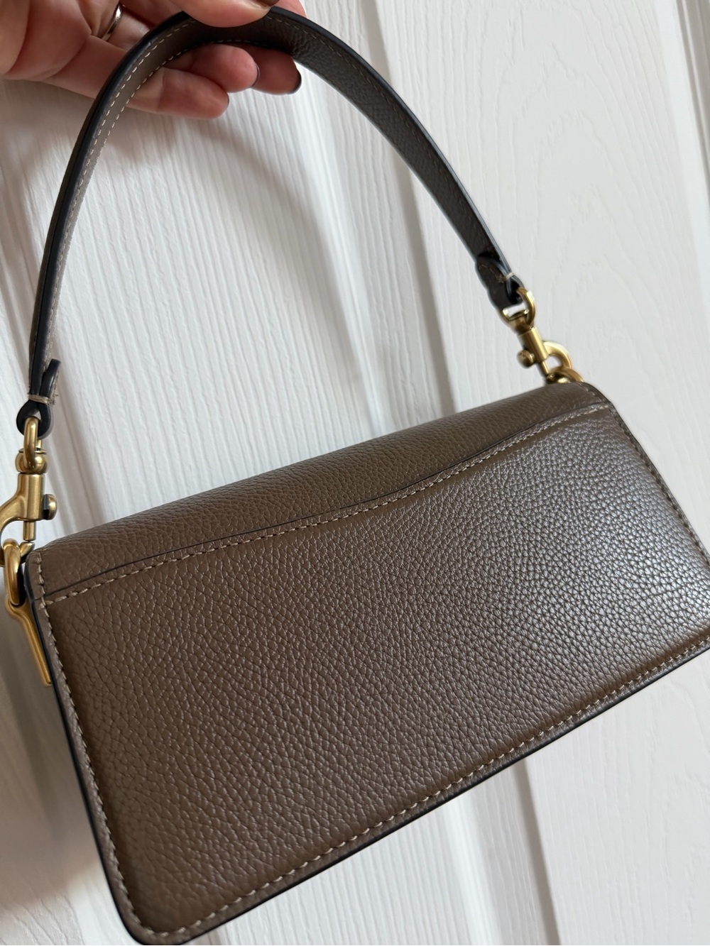 Coach Tabby 20 Shoulder Bag in Dark Stone - Picture 4 of 9
